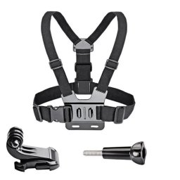 Ham reglabil pentru camera sport cu trepied rotativ si suport telefon, filmare hands-free