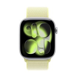 Curea Originală Apple Watch Solo Loop 46mm, Galben, Silicon – Compatibilă cu Apple Watch