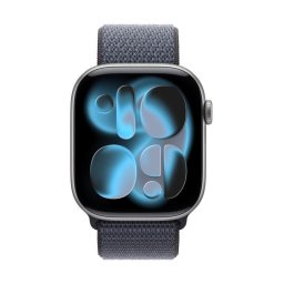 Curea Originală Apple Watch Solo Loop 46mm, Albastru, Silicon – Compatibilă cu Apple Watch