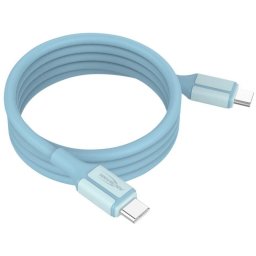 Ansmann silicone cable USB-C to USB-C (blue, magnetic, 120cm)