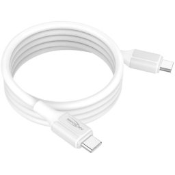 Ansmann silicone cable USB-C to USB-C (white, magnetic, 120cm)