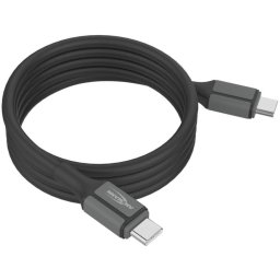 Ansmann silicone cable USB-C to USB-C (black, magnetic, 120cm)
