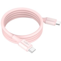 Ansmann silicone cable USB-C to USB-C (pink, magnetic, 120cm)