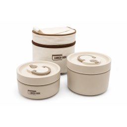 Set 2 caserole termice cu geantă de transport, capacitate totala 1040 ml, Crem Z-TOOLS / ZTS2098