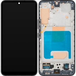 Display cu Touchscreen MP compatibil cu Samsung Galaxy S22 5G S901, cu Rama, Negru