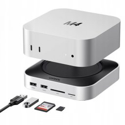 Hub Multifunctional GREEN CM841 (65487) pentru Apple Mac Mini M4 / Mini M4 Pro, Negru