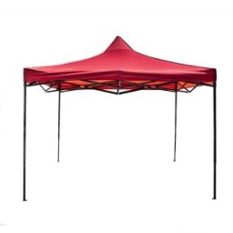 Cort Tip Pavilion Metalic pentru Gradina, Z Tools, Rosu, Impermeabil 3 x 3 m