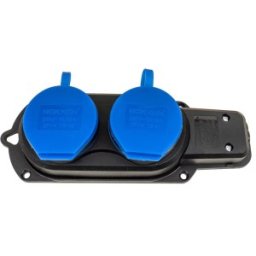 Prelungitor Cauciucat pentru Exterior, Z Tools, cu 2 Lacasuri, 10 A-16 A, 250 V, fara Cablu