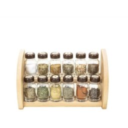 Sticle Condimente cu Suport din Lemn, Z Tools, 30 x 18 x 12 cm, 12 Bucati