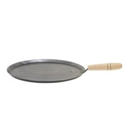 Tava Rotunda pentru Copt Legume, Diametru 30 cm, Maner Lemn