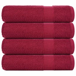 Prosoape de mana 4 buc Bordeaux 50x100 cm 360 g/m² 100% bumbac GartenMobel Dekor