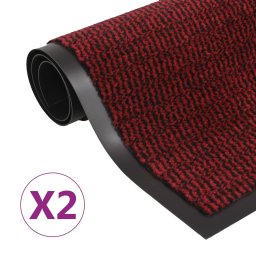 Covoare usa anti-praf, 2 buc., rosu, 120x180 cm, dreptunghiular GartenMobel Dekor