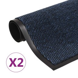 Covoare usa anti-praf 2 buc. albastru 120x180 cm dreptunghiular GartenMobel Dekor