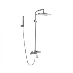 Coloana de dus din inox SUS304 satinat, 2 functii, Gun Grey, 9710N