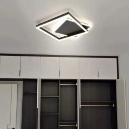 Lustra LED SCIOSO 104W cu telecomanda, dimabila, 3 temperaturi, negru