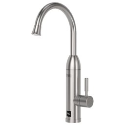 Robinet electric instant pentru apa calda 3500W Teesa, afisaj LED, inox