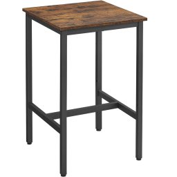 Masa de bar VASAGLE pentru bucatarie, 60x60x92 cm, stil industrial