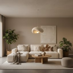Lustra suspendata moderna FOAMER Magno, 59 cm, alba, E27, inaltime reglabila