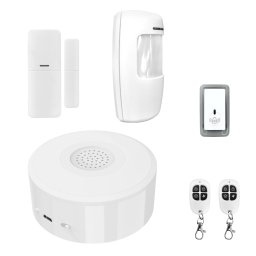 Kit de securitate pentru casa Luxion cu 7 accesorii si baterie backup
