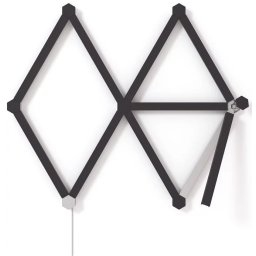 Kit skin Nanoleaf Lines, negru mat, 9 piese, pentru personalizare