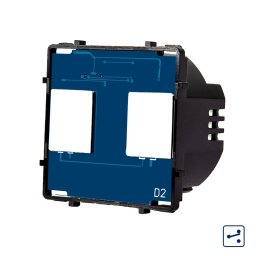 Modul intrerupator dublu cap-scara/cruce cu touch Luxion, Seria A