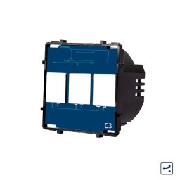 Modul întrerupator triplu touch cap scara/cruce Luxion, seria A