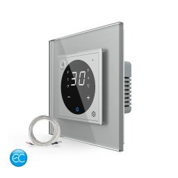 Termostat Livolo ZigBee EC pentru sisteme de încalzire electrica, gri