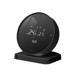 Termostat WiFi programabil pentru centrala pe gaz BeOk BOT-R7-X, negru