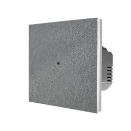 Intrerupator touch cap scara/cruce din marmura gri LUXION, Seria A