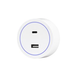 Modul priza USB A+C 20W pentru sina modulara Luxion, alb