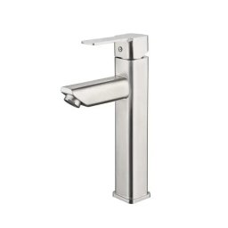 Baterie pentru lavoar din inox SUS304, finisaj satinat, model MP014