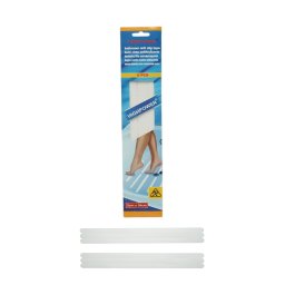 Banda antiderapanta transparenta autoadeziva pentru baie 20x380 mm, set 6 buc