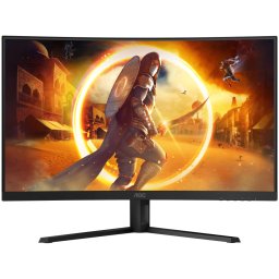 Monitor gaming curbat AOC 31,5 inch QHD 180Hz cu HDMI si DisplayPort