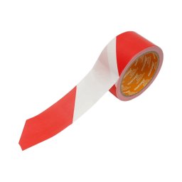 Banda de delimitare si semnalizare rosu-alb 50 mm x 100 m PE