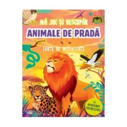 Carte de activitati cu autocolante fosforescente! Ma joc si descopar. Animale de prada