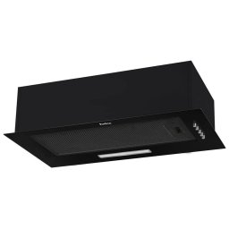 Hota Hota Incorporabila, 60 cm, 250 m³/h, 3 Trepte + Intensiv, Filtru Aluminiu, Iluminare LED, 63 dB, Negru