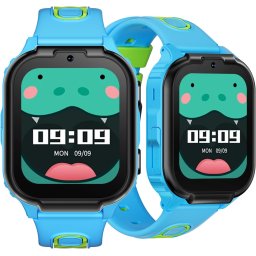 Smartwatch pentru Copii DOOGEE Anyscene S1, Albastru, 4G LTE, Apel Video, GPS + WiFi + LBS, Ecran 1.83 , 1GB RAM, 8GB, IPX7, Baterie 800mAh, Nano SIM