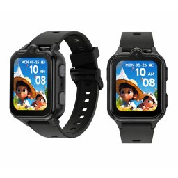Smartwatch pentru Copii DOOGEE Anyscene S3, Negru, 4G LTE, Apel Video, GPS + WiFi + LBS, 1.72 LCD, 2GB RAM, 16GB, Camera Duala 2MP + 5MP, IP68, 900mAh, Nano SIM