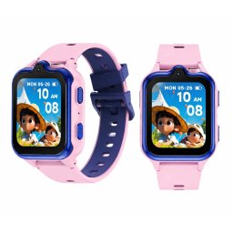 Smartwatch pentru Copii DOOGEE Anyscene S3, Roz, 4G LTE, Apel Video, GPS + WiFi + LBS, 1.72 LCD, 2GB RAM, 16GB, Camera Duala 2MP + 5MP, IP68, 900mAh, Nano SIM