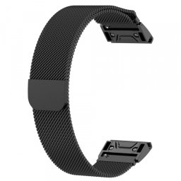 Curea Techsuit W009 pentru Garmin Watch Fenix Series, 26mm, Neagra