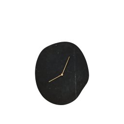 Ceas de perete negru din marmura 28x33 cm Melt Ferm Living