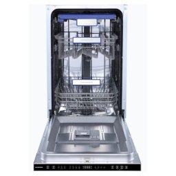 Masina de spalat vase incorporabila Heinner HDW-BIM45710AD+++, 10 seturi, 7 programe, clasa D, electronic, aquastop, 45 cm, panou comanda negru