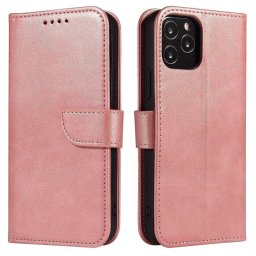 Husa Magnet Case elegant flip cover case with stand function Xiaomi Redmi Note 11 Pro+ 5G (China) / 11 Pro 5G (China) / Mi11i HyperCharge / Poco X4 NFC 5G pink