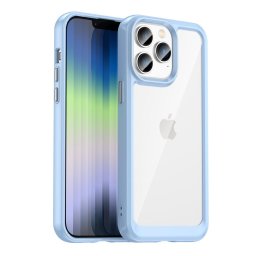 Husa Outer Space Case iPhone 14 Pro hard cover with a gel frame blue