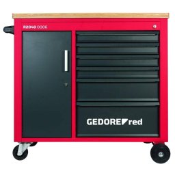 Red Workshop Trolley MECHANIC PLUS with 6 Drawers