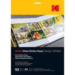 Hartie foto Kodak Photo Sticker Paper Gloss 120gsm A4x10 (3510645)