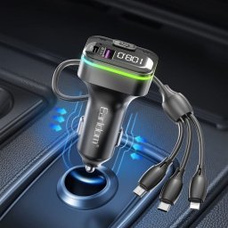 Modulator FM Auto cu Bluetooth și USB pentru Mașină