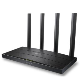 ROUTER TP-LINK wireless 1500Mbps,1 x WAN Gigabit, 4 porturi LAN Gigabit, 2.4 GHz/5 GHz dual band, 4 antene externe, WI-FI 6, 45507181 "Archer AX12" (timbru verde 0.8 lei)