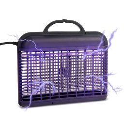 Capcana insecte UV 230V, lampa anti tantari LED, agatare sau masa, negru