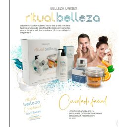 Pachet ritual de frumusete, crema de zi/noapte, exfoliant cu citrice si lapte demachiant, Nirvana Spa